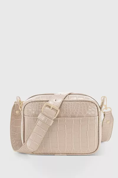 حقيبة جلد تمساح نسائية كروس 