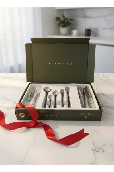 Tuana Kutulu  Parça Sade Çelik  Kişilik Çatal & Kaşık Takımı