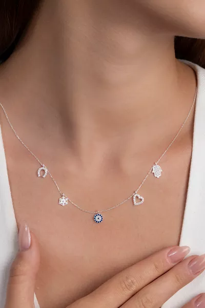 Women's Luck Model  Sterling Silver Necklace
