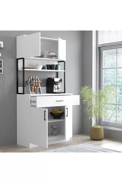 2-Door Coffee Corner White