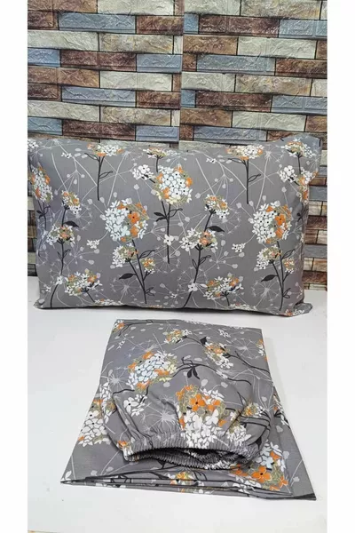 Комплект чаршафи с ластик от памучен ранфорс за двойно легло