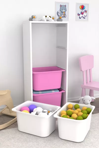 Cara 4 Derin Sepetli Çok Amaçlı Oyuncak Dolabı