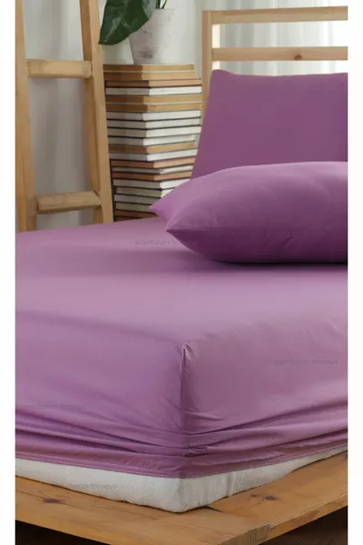 طقم ملاءات مطاطية مع غطاء وسادة من القطن قماش رانفورس 5 مقاسات مختلفة