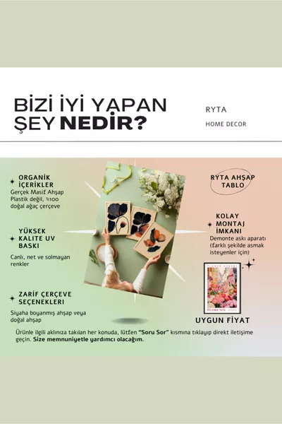 Houten lijst 2-delige set schilderijen