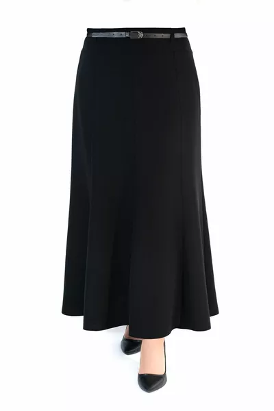 Women's Long Black Fish Tail Skirt with Hijab