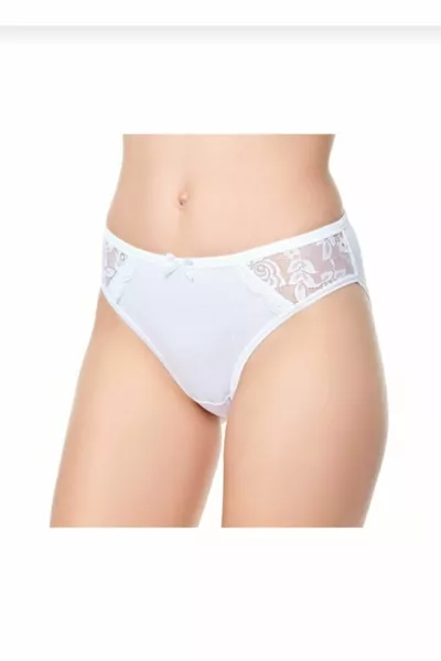 Set van 6 slips met kantdetails