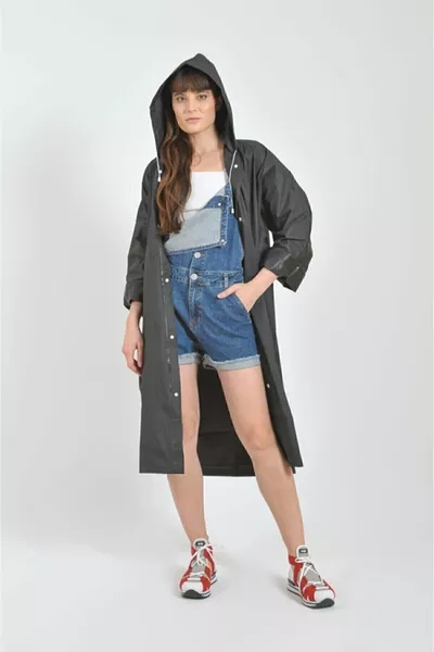 Nanopro Mar  Yağmurluk Siyah Ve Açık Mavi