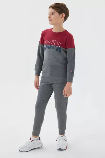 Мъжки детски бордо спортен екип