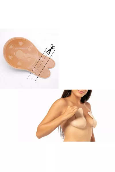 Nastro Sollevante per Seno da Donna, Copri Capezzolo, Push Up in Silicone, Reggiseno Invisibile in Silicone, Sollevamento del Seno