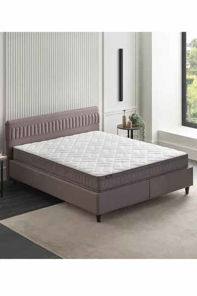 Sleep Balance Pro Yatak, Somni Baza, Nano Başlık 3'lü Set - Kahverengi