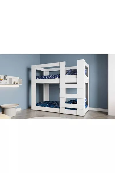 سرير بطابقين مصنوع من MDF متوافق مع سرير أغونيا