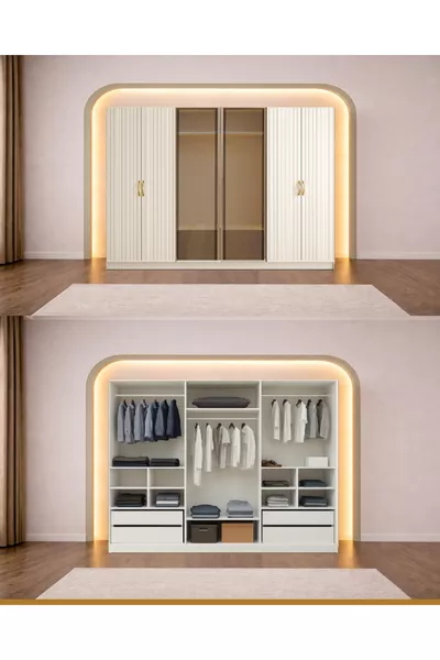 Set Camera da Letto Maldiv % MDF con Base