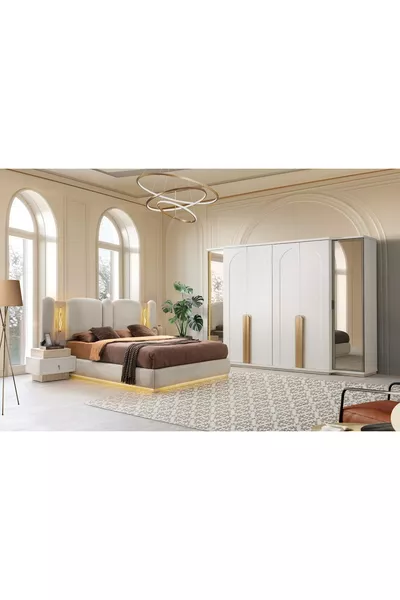 MONTANA MDF BAZALED LED SLAAPKAMERSET