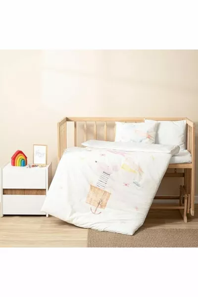 Soley ||% Cotton Baby Duvet Cover Set Blue