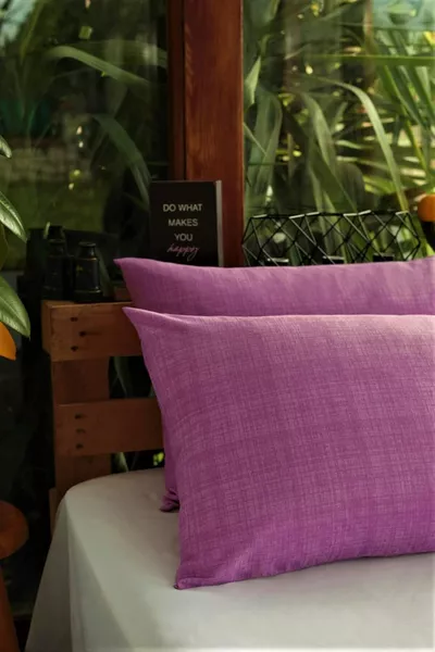 Alla Turca Ranforce Pillowcase, Purple, Set of 2