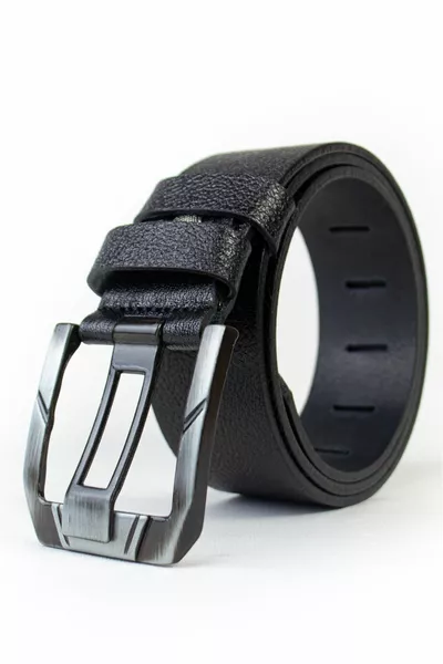 حزام رجالي من الجينز بعلبة بيضاوية خاصة | مصنوع من جلد الجاموس الأصلي ٪ | حزام هدية للعرس