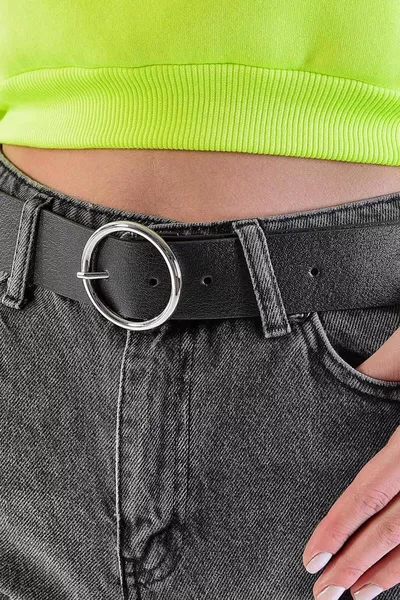 Ceinture pantalon femme avec boucle ronde, ceinture veste, ceinture habillée, ceinture chemise