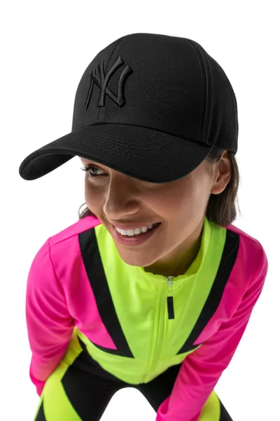 قبعة نيويورك المطرزة – أسود، % قطن غاباردين، موديل للجنسين