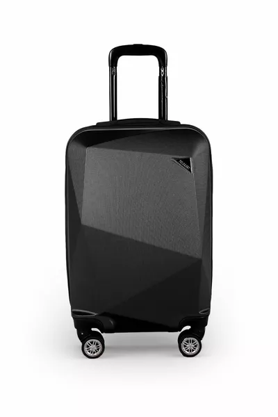 Diamond Model Black Cabin Size Suitcase