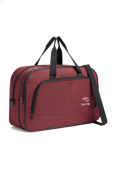  Sac à main et épaule en tissu serviette unisexe pour hôtesse, valise, voyage, vacances, sport, hôpital, avec plusieurs compartiments, cabine