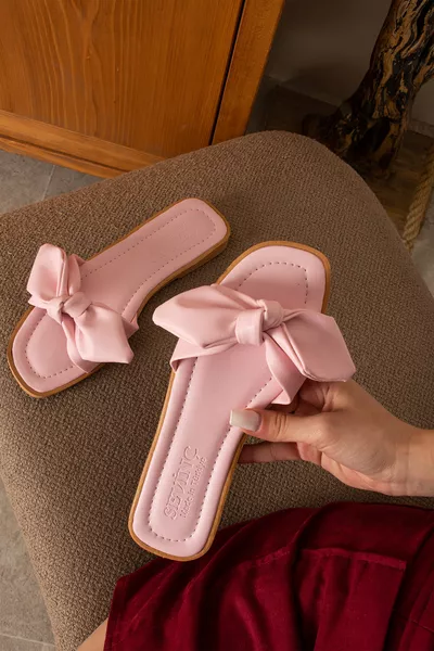 صندل صيفي - صندل نسائي صيفي بعقدة - صندل يومي