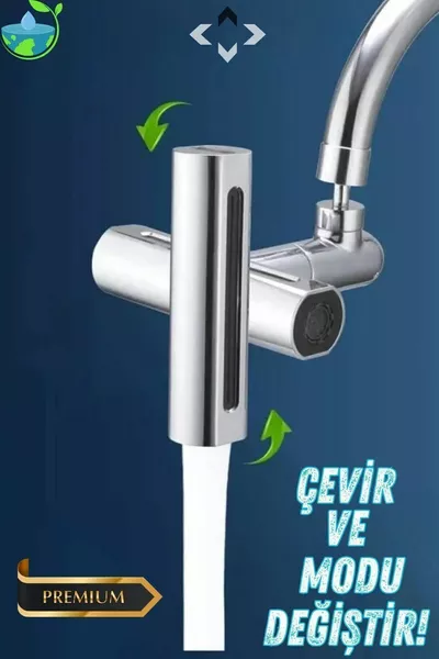 ° Акробат Смеситель с насадкой, экономящей воду, с 4 различными режимами, хромированный, функциональный