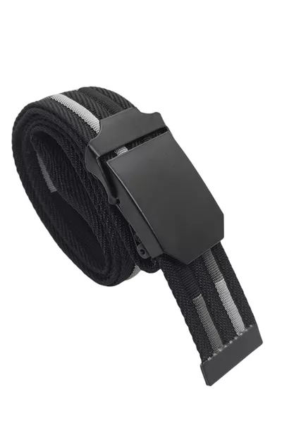 Men's Sports Belt Black 4 cm for Jeans and Canvas