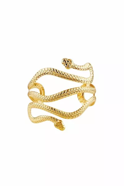 Spiral Snake Cuff Bracelet