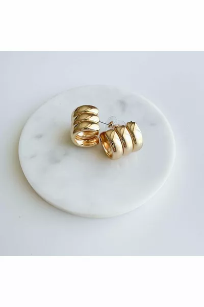 Steel 3-bell earrings