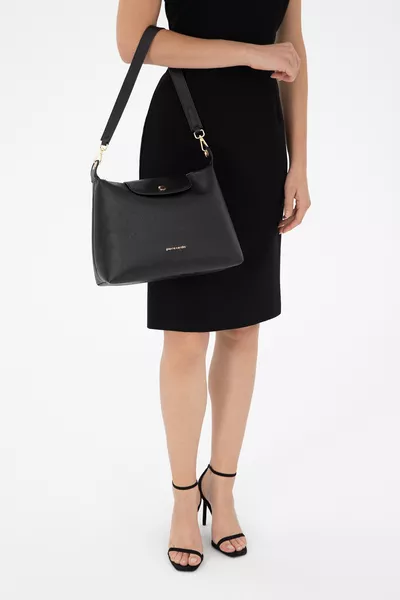 Black Floater Women's Shoulder Bag 