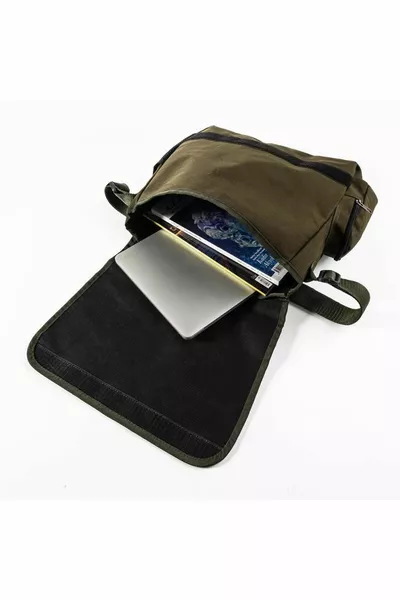 Harajuku   Gothic Punk Baskılı Unisex Yeşil Postacı Çantası