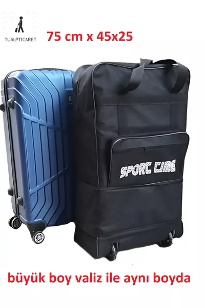 Genişleyebilir Seyahat Çantası Çeyiz 5 Tekerlekli Bez Büyük Boy Valiz Körüklü cm
