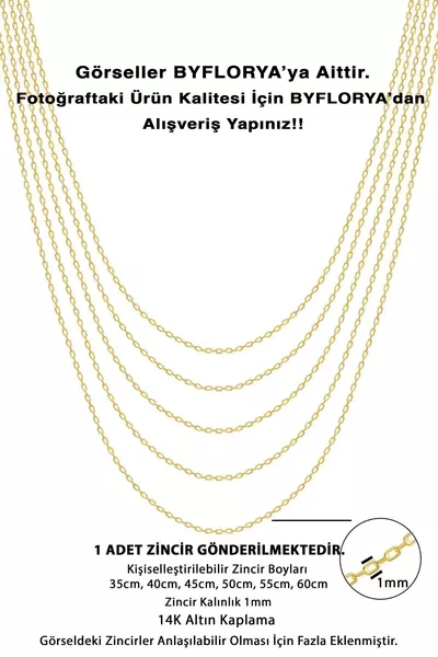 Collana a catena classica in acciaio inox Forse, non si ossida, 1 mm, misure personalizzabili, oro, argento, rosa