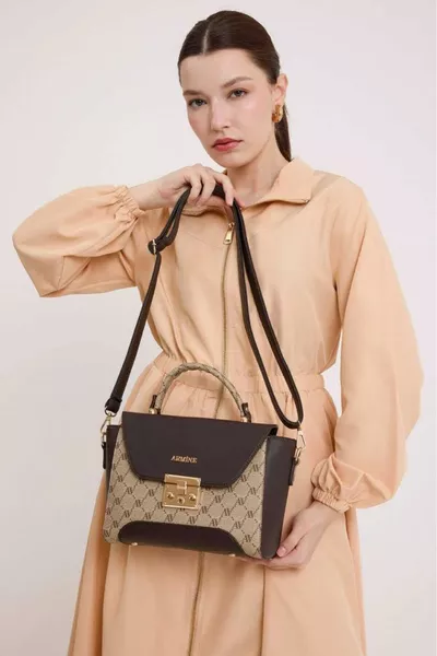 Women's Handbag with -Point Shoulder Strap