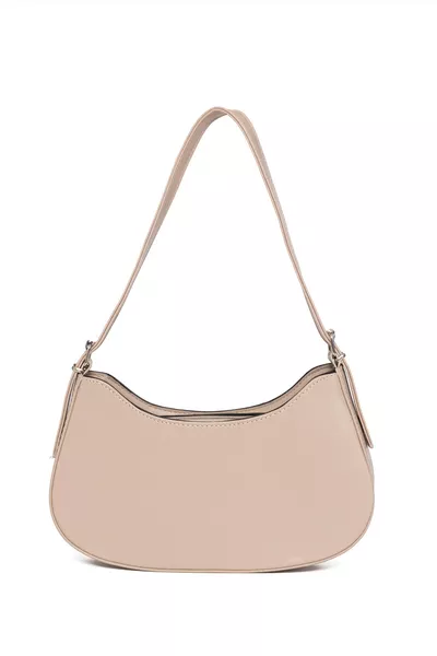 حقيبة نسائية مبطنة داخلية مع جيوب بلون فيزون بشكل بيضاوي