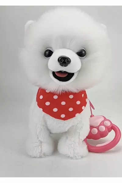 ألعاب نيسا كلب لطيف يمشي وينبح مع طوق هدية عيد ميلاد للأطفال