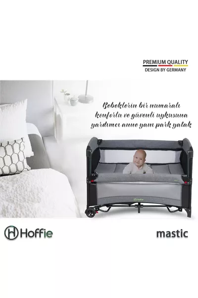 سرير أطفال مع لعبة متأرجحة وجيب للحماية من البعوض من Mastic، سم