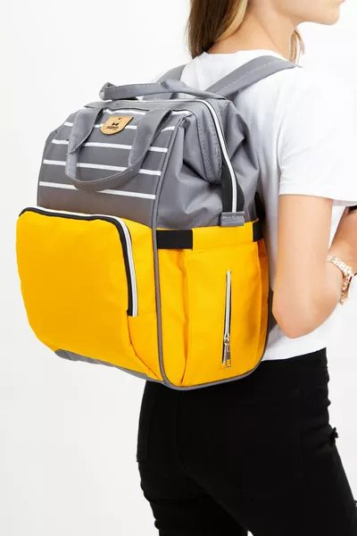 Zaino per il Trasporto del Neonato, Biberon Termico, con Occhiello in Metallo e Gancio per Passeggino (QUALITÀ A)