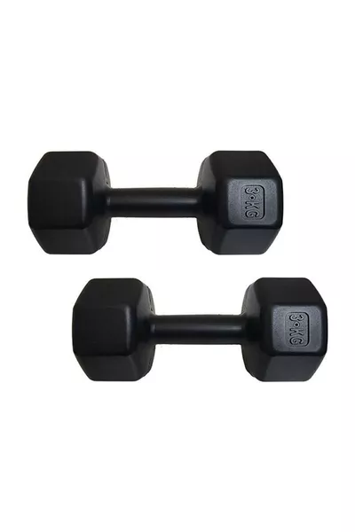 Set de 6 kg d'haltères, 2 pièces de 3 kg