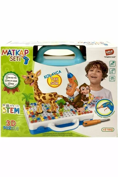 Educational 3D Creative Drill Repair Set Toy - Assemble and Disassemble