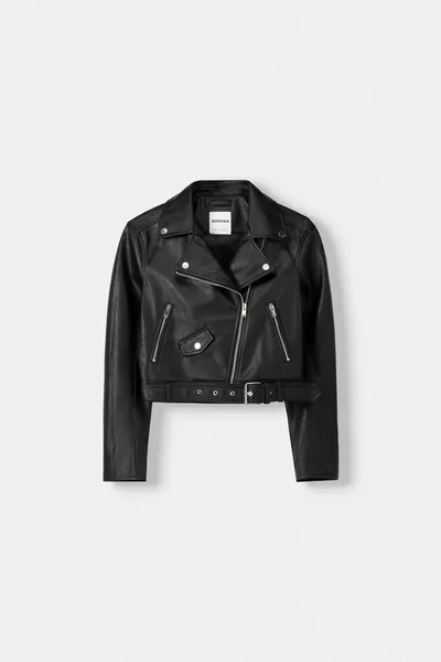 Giacca Biker in Ecopelle