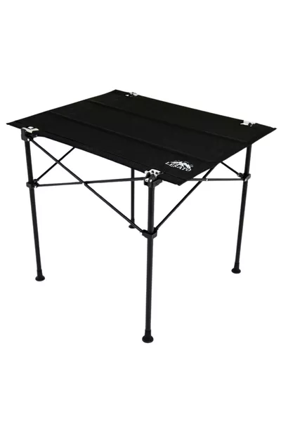 Zusammenklappbarer Stoff-Camping- und Picknicktisch XL Modell, X X Cm Schwarz