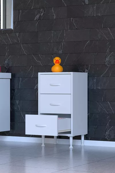 SÖKE, 3-laden, staande, multifunctionele badkamerkast (verschillende breedte-opties)