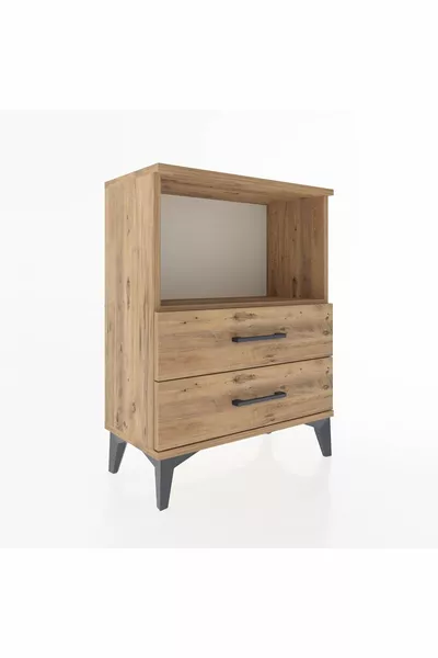 أرجس كومودينو رف واحد و درجين، صنوبر-صنوبر