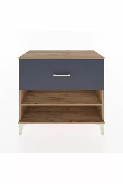 Hyperion Şifonyer Tek Raflı Tek Çekmeceli  Çam-Antrasit