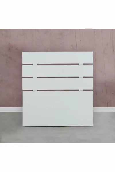 Testiera, base e rete Huga, bianco, opzioni di misura