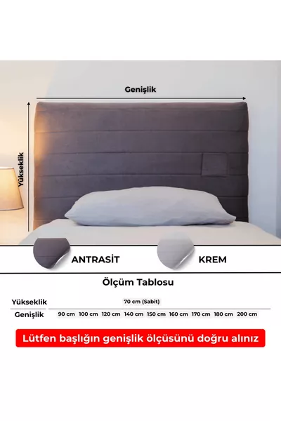 Housse de tête de lit de base – Options de couleur et de taille, tissu matelassé en poil de poulain, installation facile