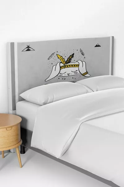 Cesur Ol Desenli Çocuk Odası Yatak Baza Başlık Kılıfı 