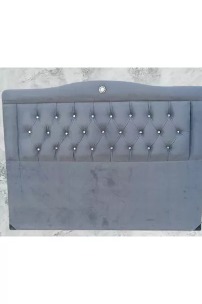 Titel DK Dubbel 's Nachtveertje Antracietgrijs Stoffen Gevuld Gestikt