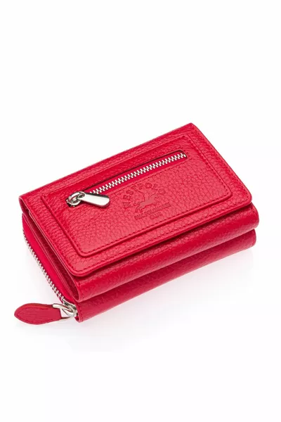 West Polo Дамски малък портфейл от естествена кожа с отделения за карти